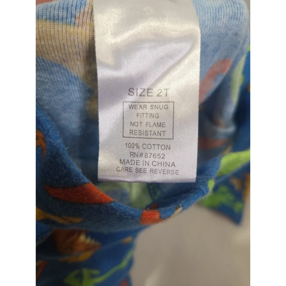 The Good Dinasour Toddler 2T Pajama Set Blue With Dinasour Print